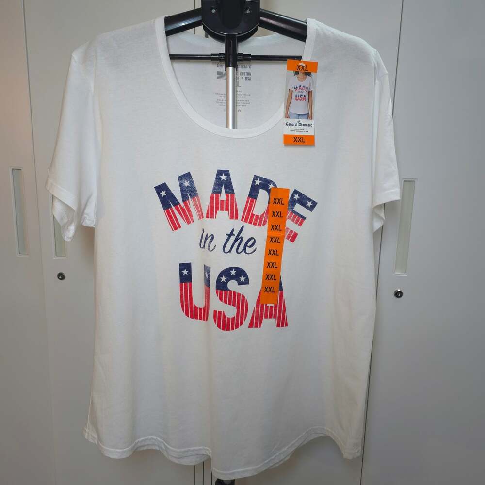 General Standard Women's Made in the USA Graphic T-Shirt White